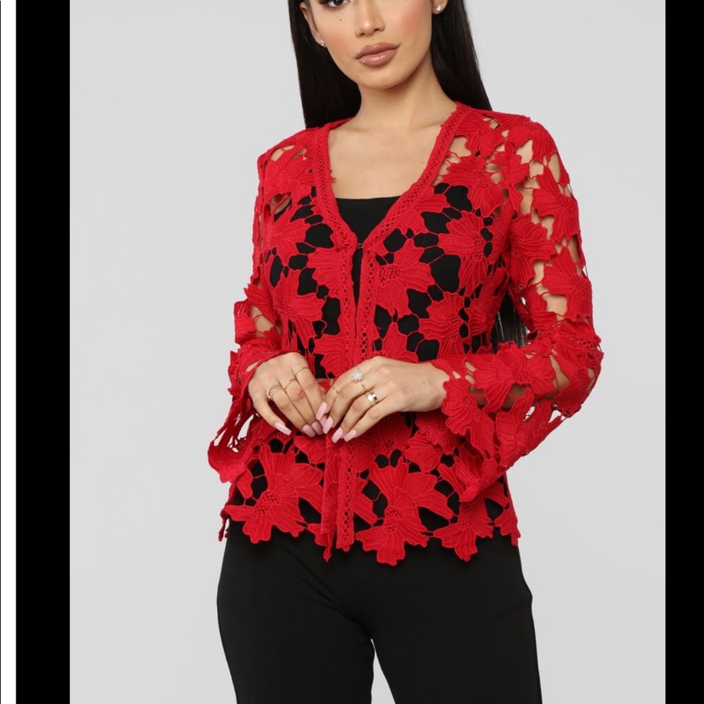 NWT Fashion Nova Just Have Fun Jacket in red 2XL